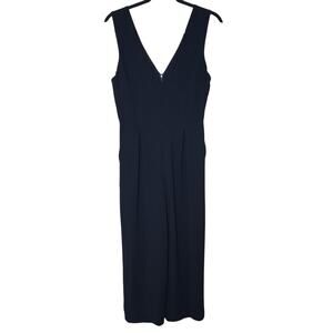 Babaton Aritzia Sleeveless Jumpsuit One Piece Wide Leg Black Size 8 Pockets